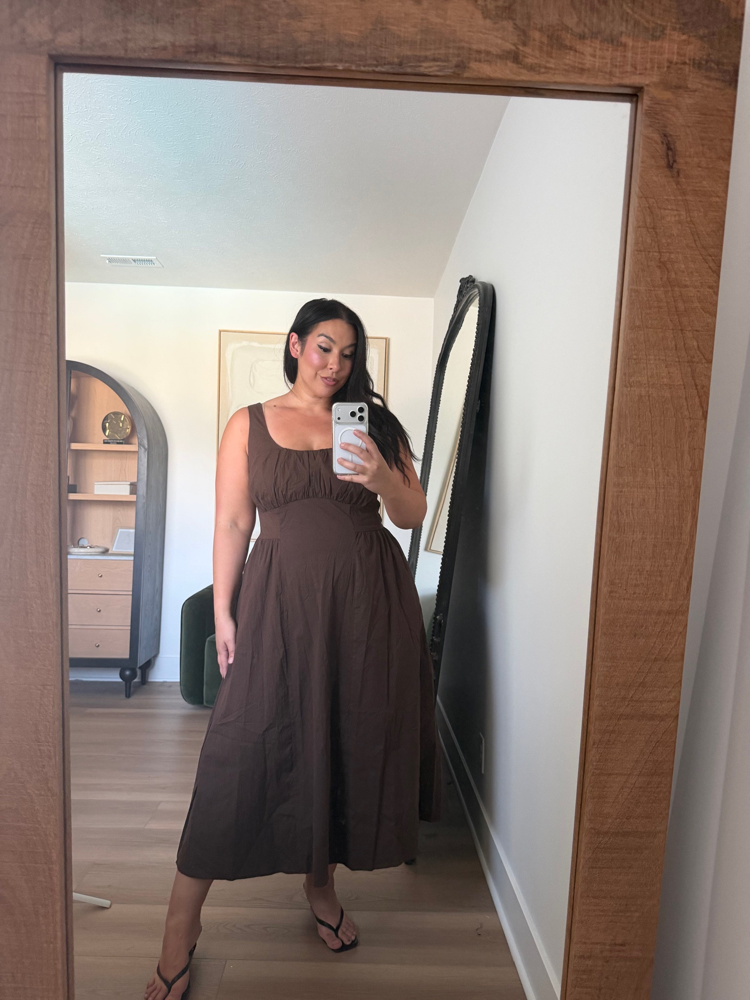 This dress is stunning, the smocking and the waist! Tops: XL Dresses: XL & 14 Bottoms: 16

target fashion, target finds, target barrel jeans, target dresses, sundress, maxi dress

#LTKSeasonal #LTKMidsize