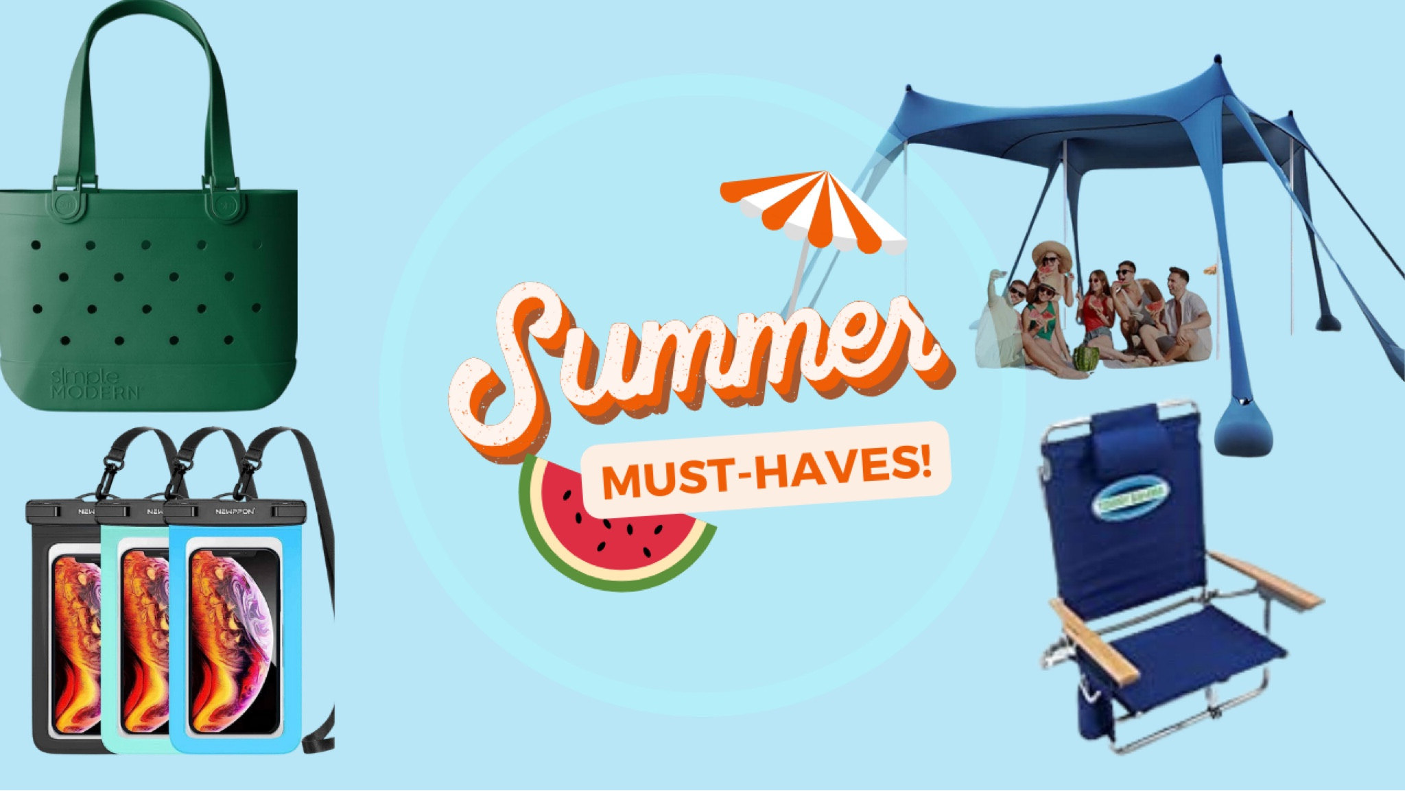 Beach day must haves! We love our canopy that we use at the beach. It is so easy to set up and nice to have a huge area of shade. 

#LTKSwim #LTKItBag #LTKSeasonal