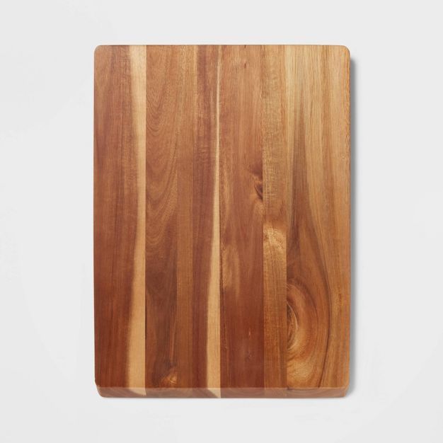 13"x18" Acacia Wood Nonslip Serving and Cutting Board - Made By Design™ | Target