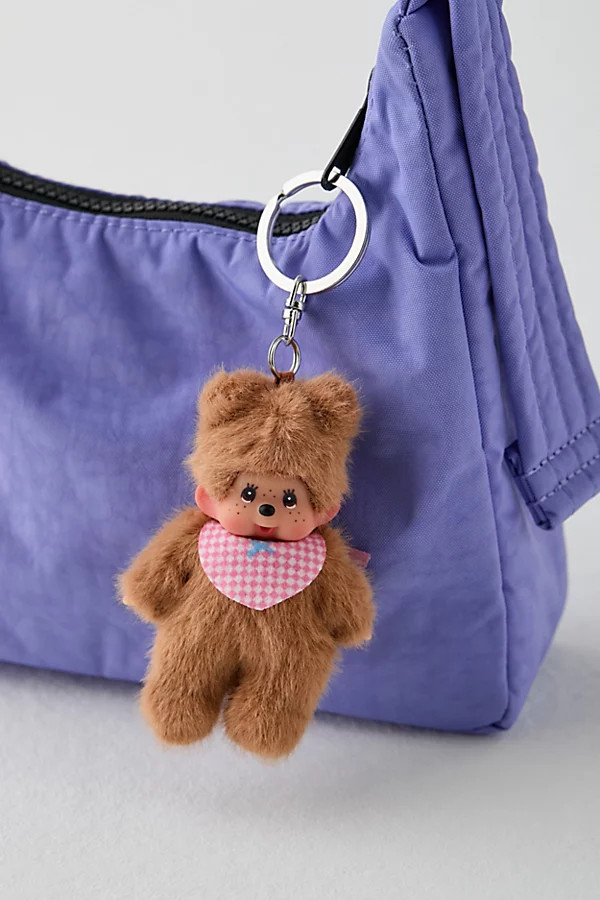 Monchhichi Bearchichi Plushie Keychain in Brown at Urban Outfitters | Urban Outfitters (US and RoW)