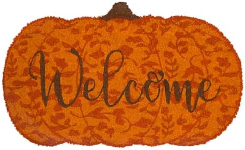 Briarwood Lane Welcome Pumpkin Fall Natural Fiber Coir Doormat | Amazon (US)