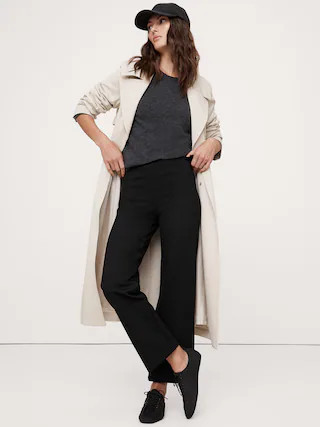 Straight Everywhere Ponte Ankle Pant | Banana Republic (US)