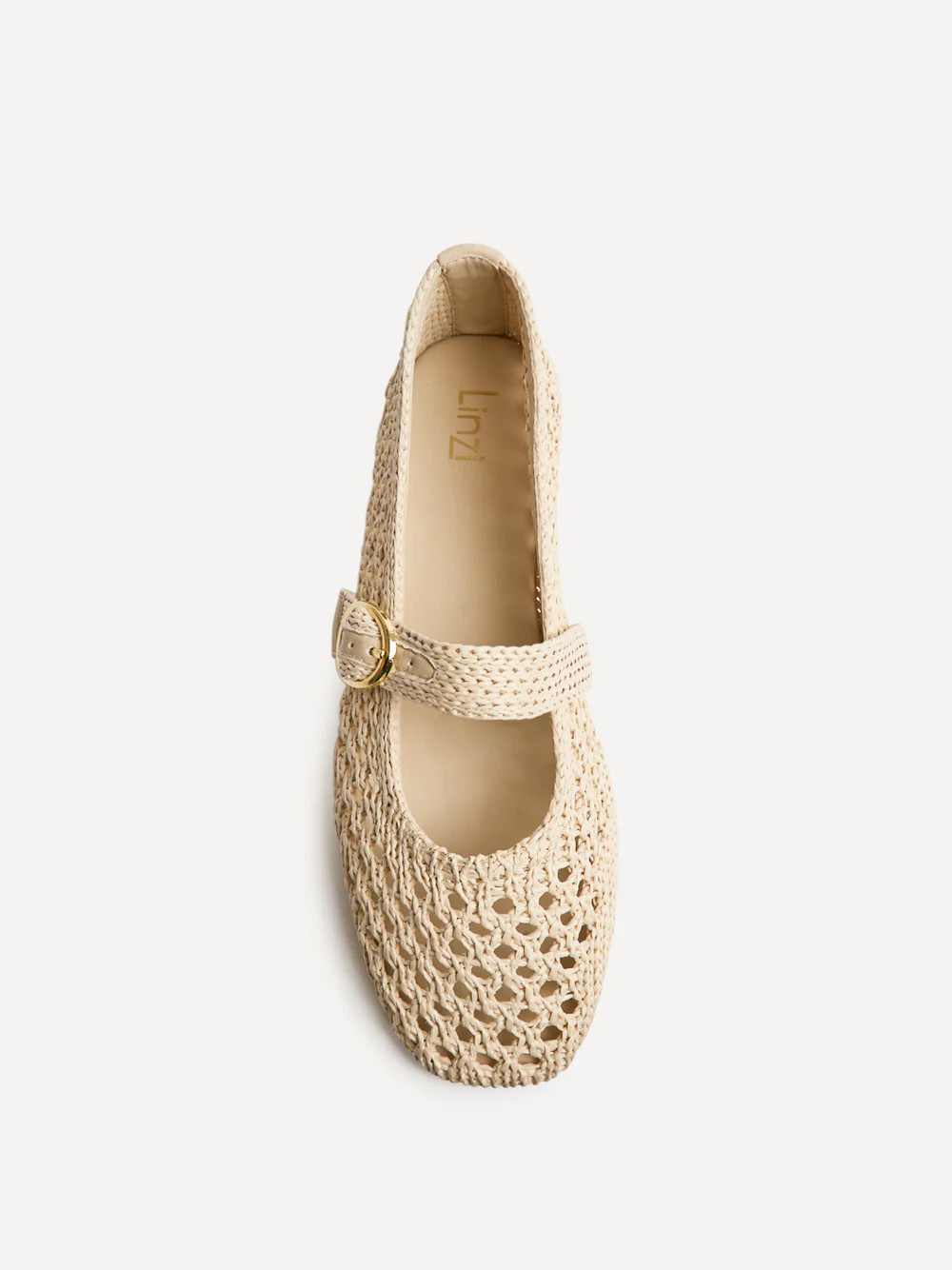 Verona Beige Handwoven Mary Jane Pumps | Linzi Shoes