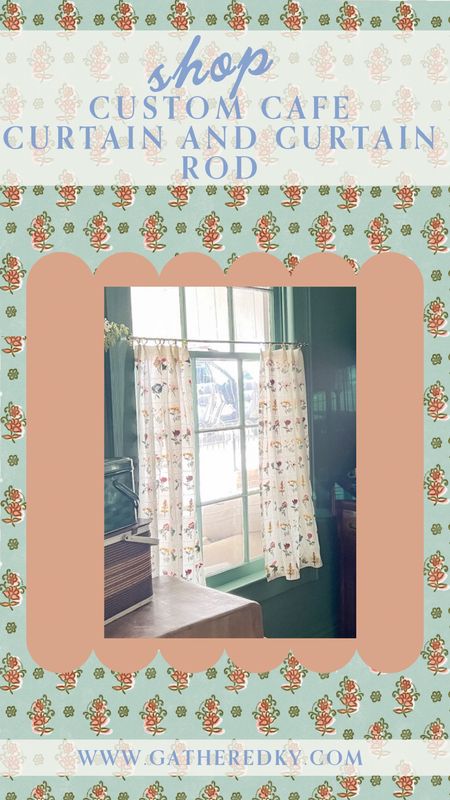 Custom Cafe Curtain + Curtain Rod 

DIY Curtain, Cafe Curtain, Home Decor 

#LTKhome