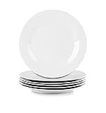 Simply White 10.5" Round Dinner Plate, Set of 6 | Amazon (US)