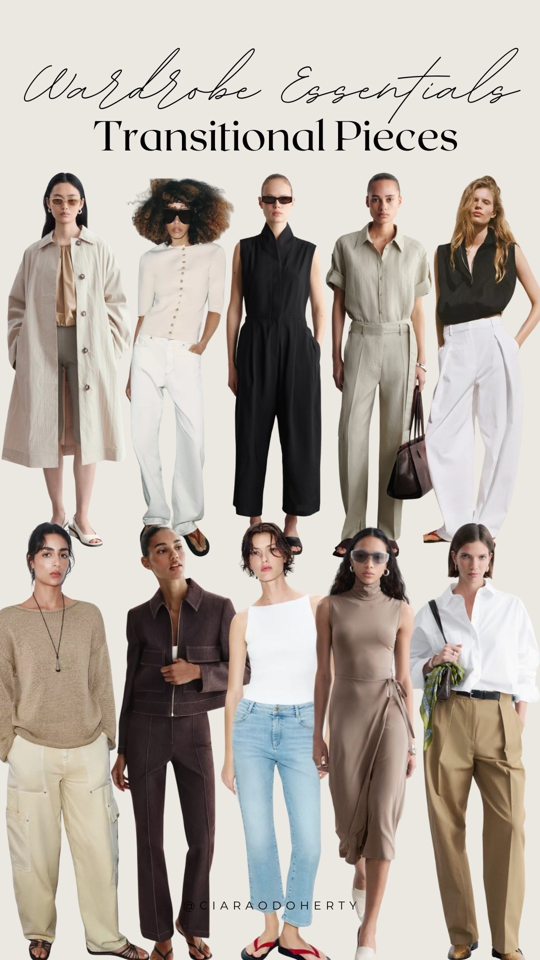 Wardrobe Essentials: Transitional Pieces

Transitional pieces, mango, cos, Zara, Sezane, asos, & other stories, h&m 

#LTKireland #LTKeurope #LTKspring