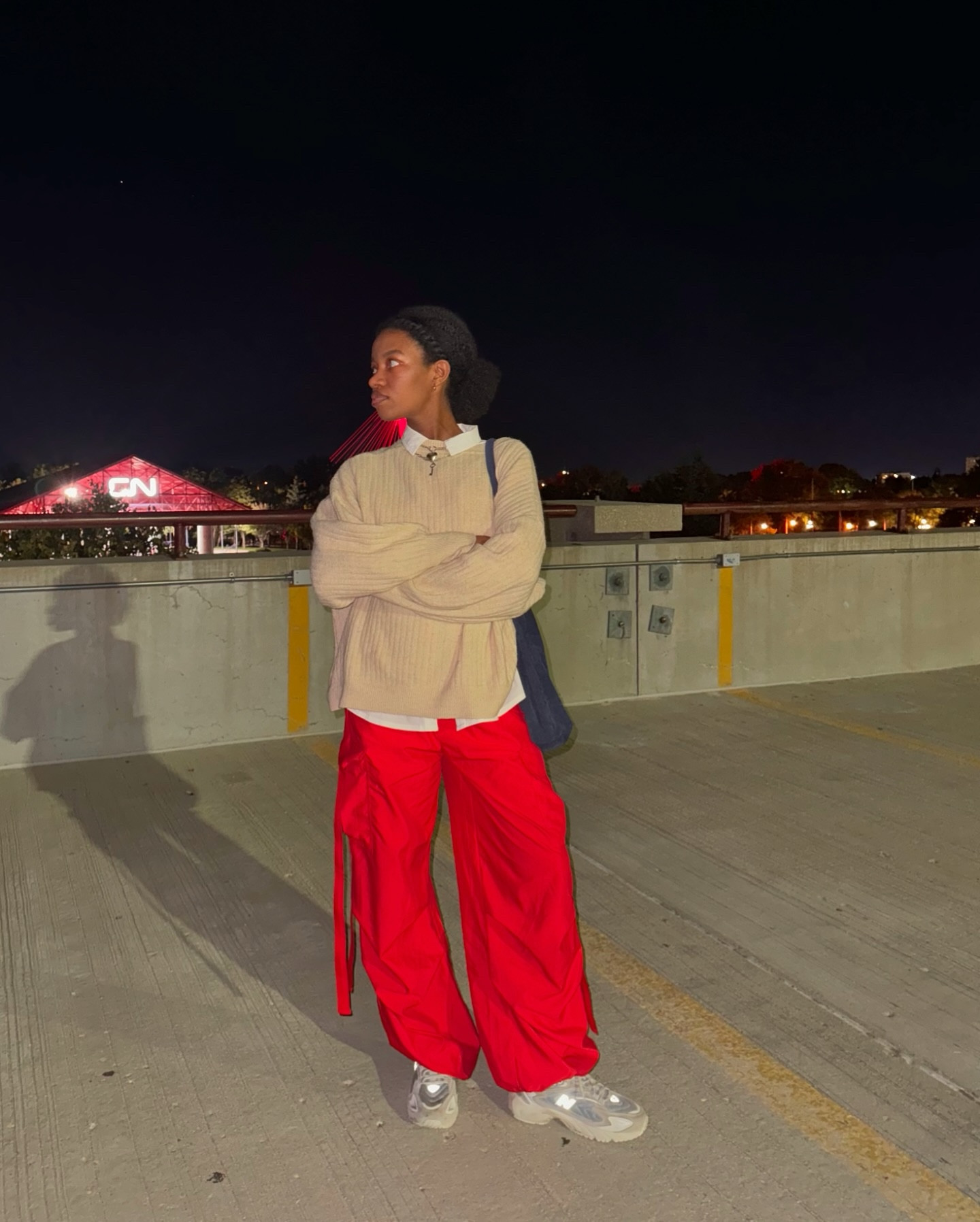 Nuit Blanche ‘24🌙
Sized up in the sweater for a baggy fit, wearing size L! 
.
.
.
#fashion #nbwpg #nuitblanche #outfitinspo #fallfashion #nighout

#FashionMonth #LTKautumn #LTKcanada