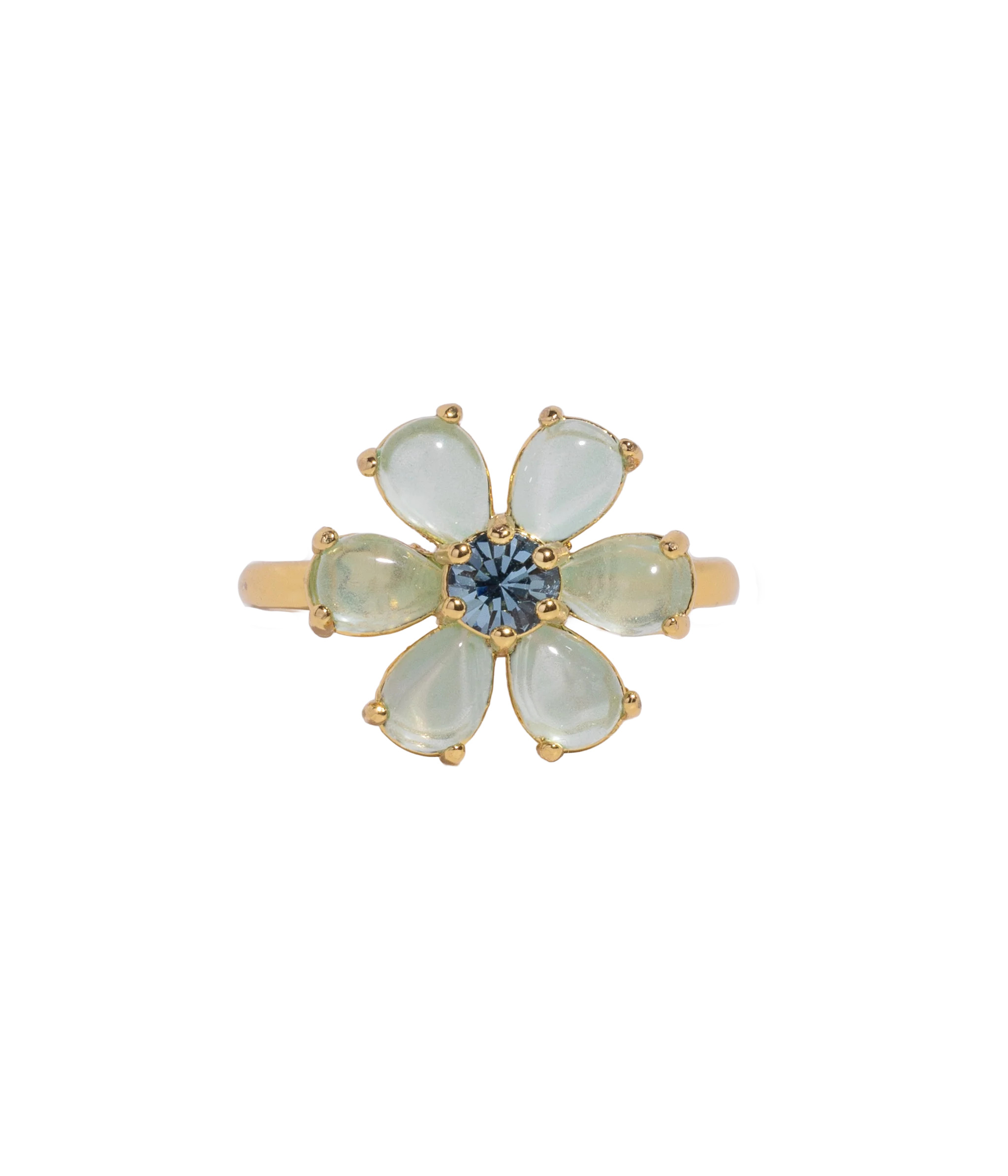 Emeline Flower Ring in Mint | Loren Hope Designs