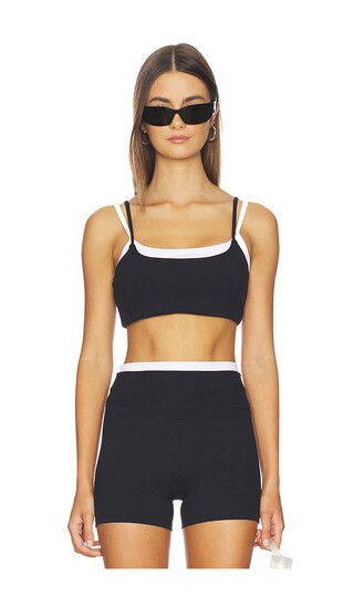 Gold Hinge Double Layer Strydeform Bra in Black. - size L | Revolve Clothing (Global)