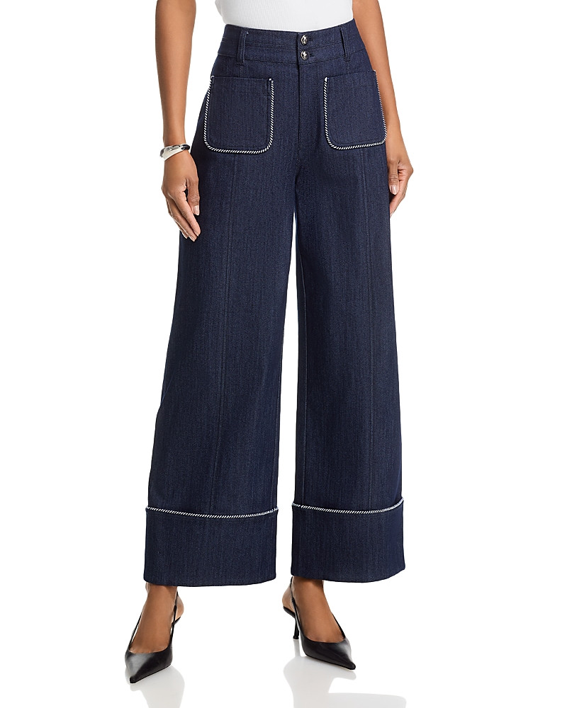 Cinq a Sept Twisted Trim Wide Leg Dorothea Pants | Bloomingdale's (US)