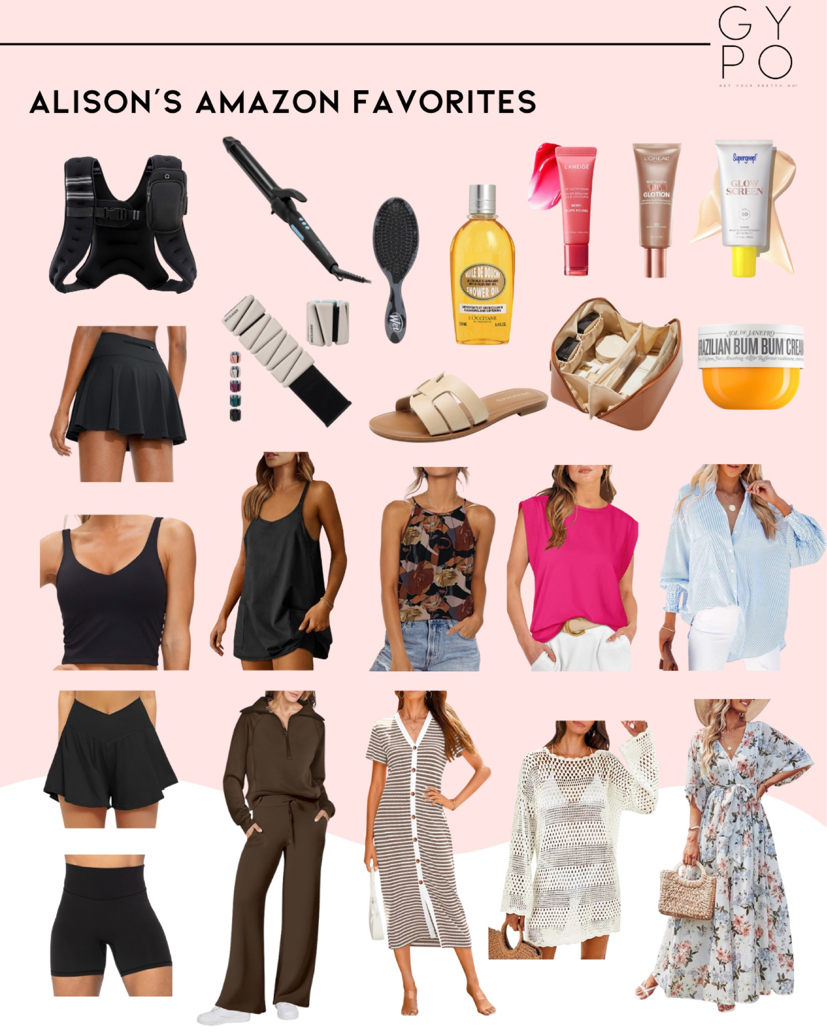 A little mix of what I’ve been loving lately from @amazon: easy summer outfits, comfy athletic wear, and a few beauty staples I keep reaching for. #founditonAmazon #ad @amazonfashion @amazonbeauty