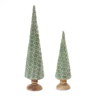 Cone Pine Tree with Woven Design Set | Michaels | Michaels Stores
