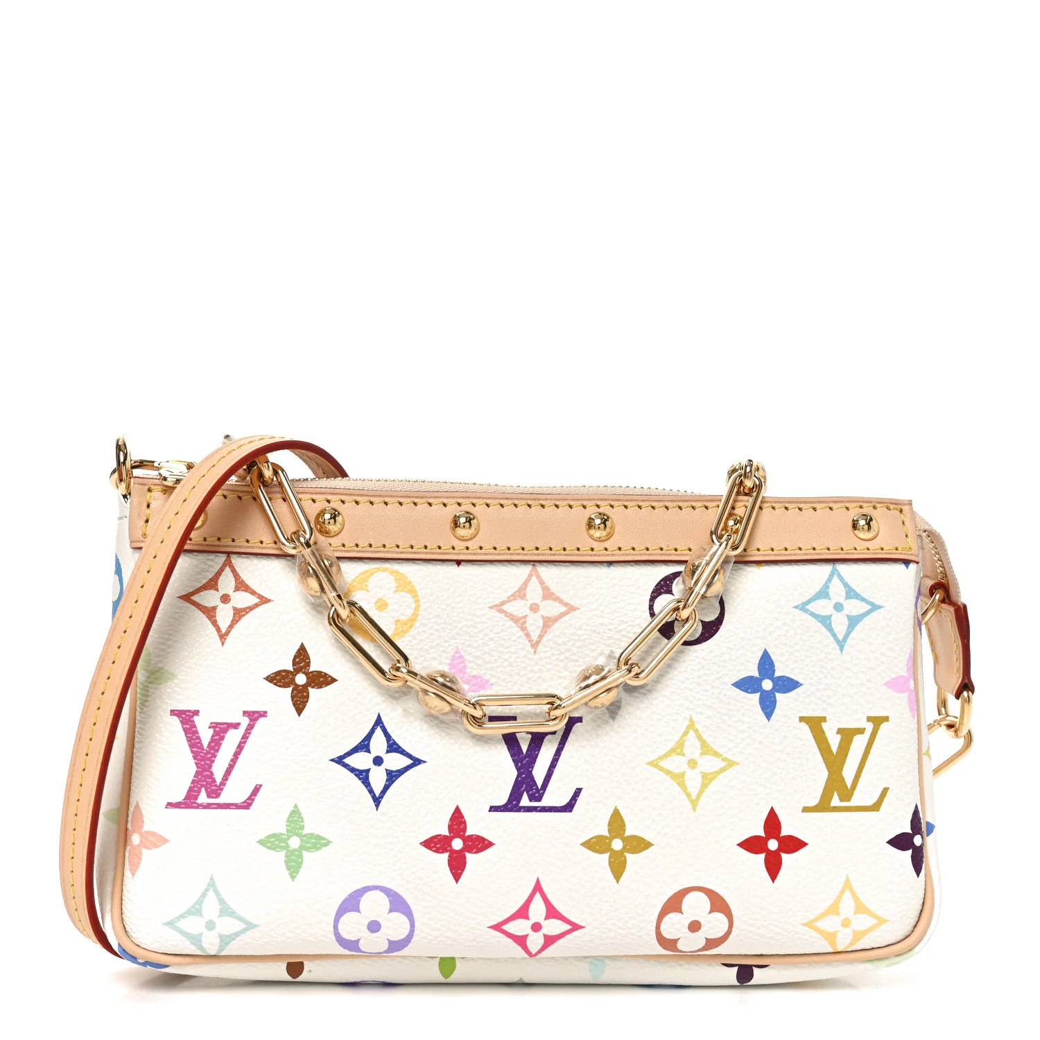 Louis Vuitton LV X TM Monogram Multicolor Pochette Accessories White 1861772 | FASHIONPHILE (US)