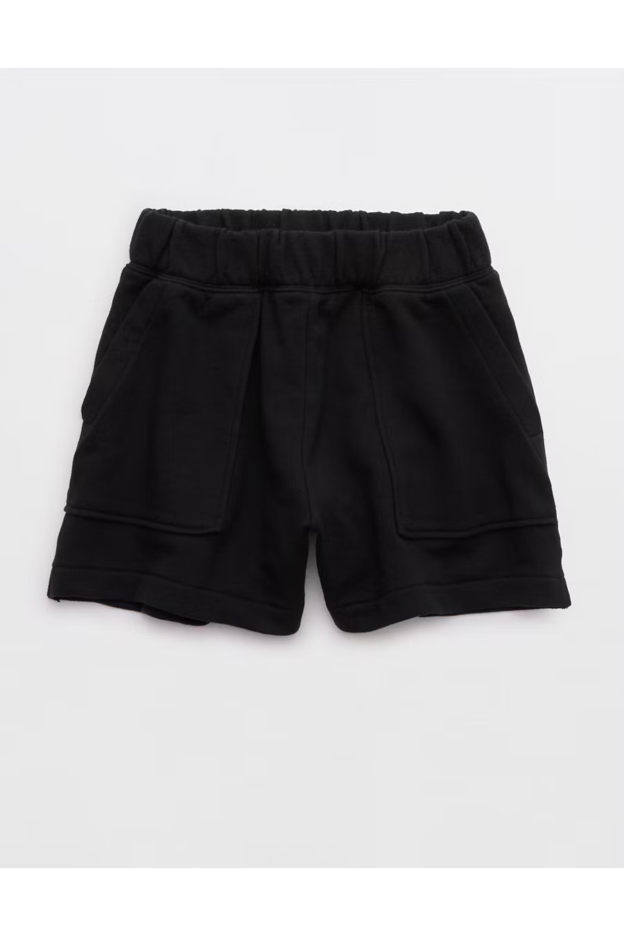 Aerie Go-To Fleece Short Women's True Black L | American Eagle Outfitters (US & CA)