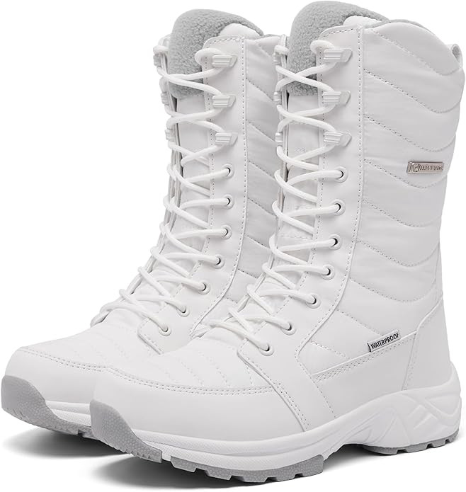 Women's Waterproof Winter Snow Boots Warm Comfortable with Side Zipper - 2025 Fashion Lightweight... | Amazon (US)