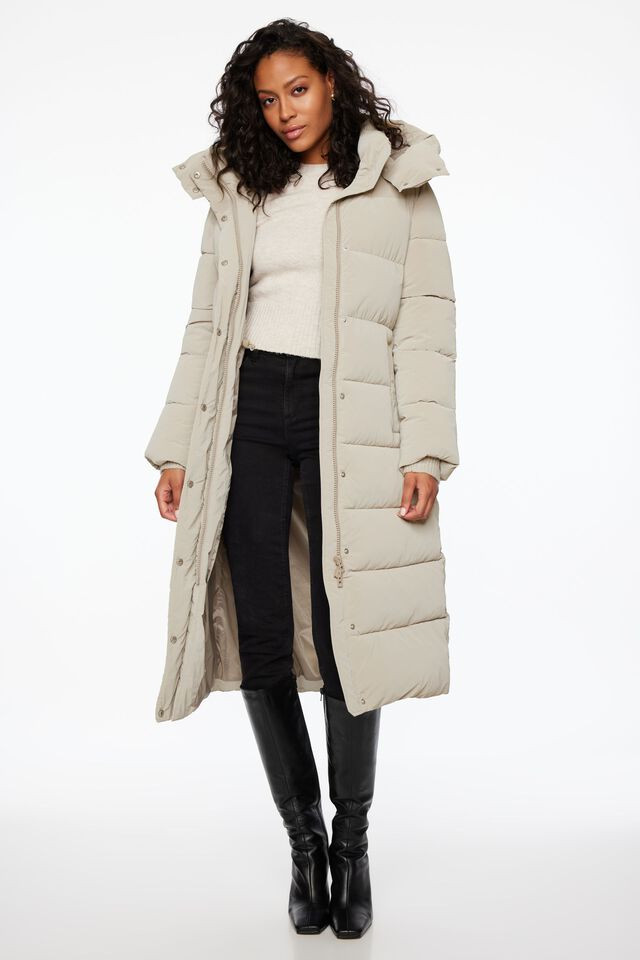 Lustre Puff ™ Maxi Puffer Jacket | Dynamite Clothing