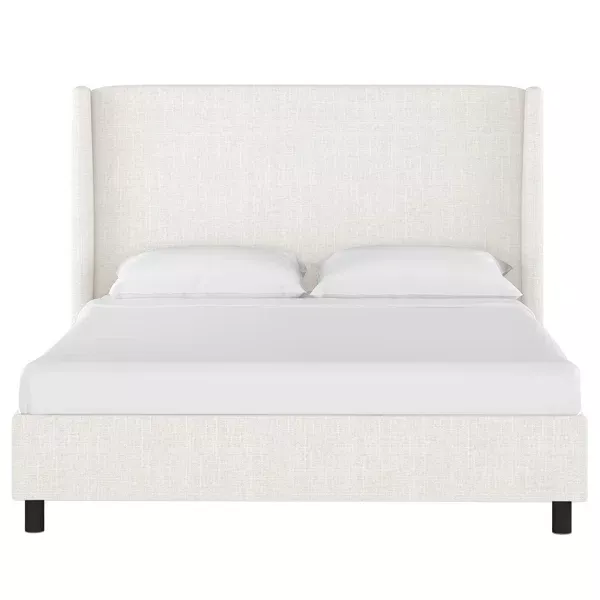 Skyline furniture wingback bed deals in zuma white