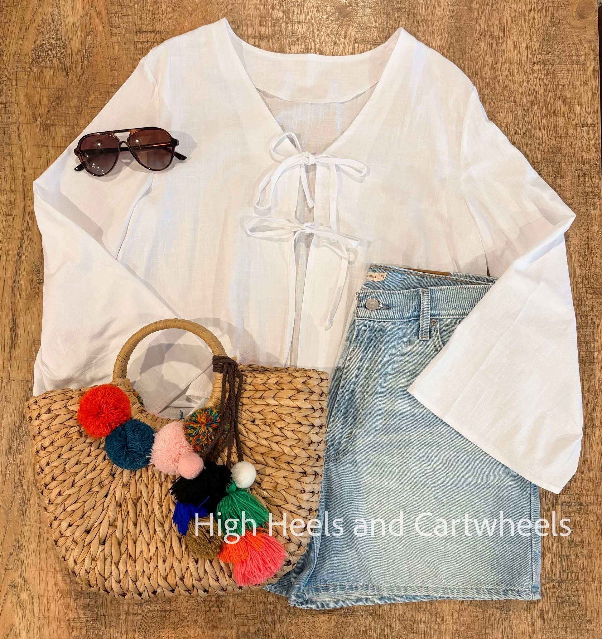 Looking for a pair of trendy mom-friendly shorts? These are the perfect length and fit. You can also button cinch the waist for a perfect curvy fit   