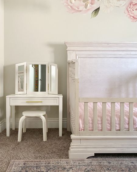 The sweetest kids vanity and stool from Pottery Barn 

#LTKkids #LTKfamily #LTKhome