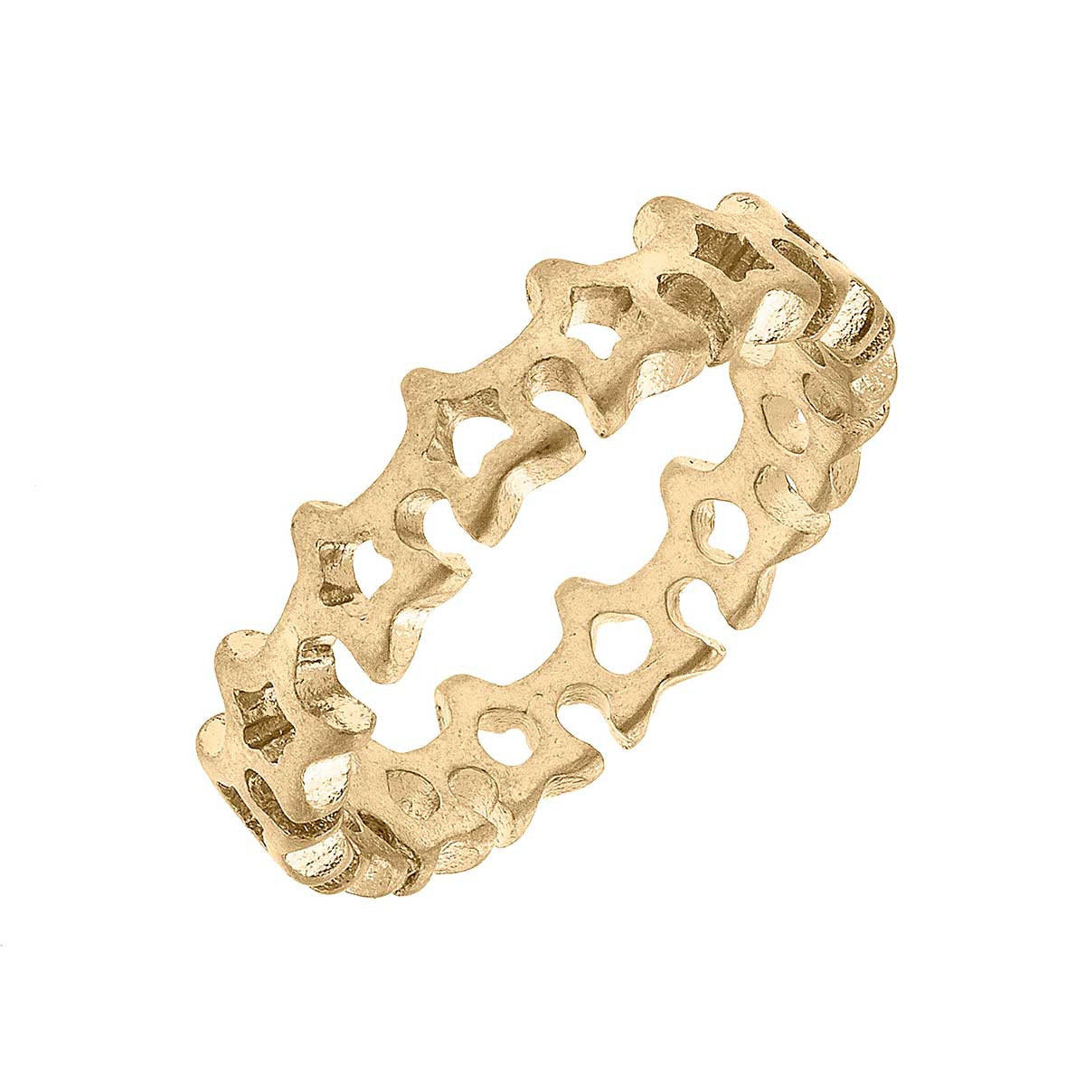 Molly Star Ring in Worn Gold | CANVAS