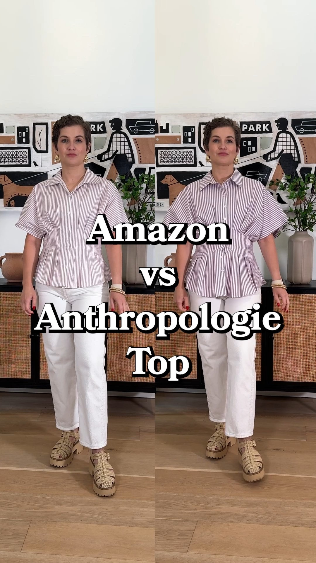 Amazon or anthro top?? I’m wearing smalls! 

#LTKSaleAlert #LTKFindsUnder50 #LTKSeasonal