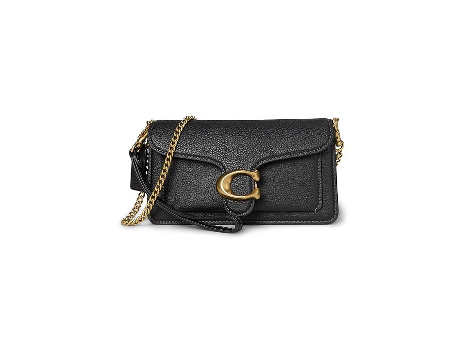 COACH Tabby Chain Crossbody Bag 19 Cross Body Women's Handbags Black, Leather | Zappos