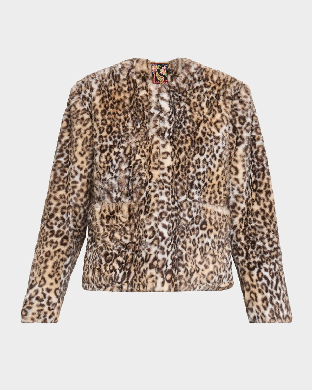 Leopard-Print Faux Fur Jacket | Neiman Marcus