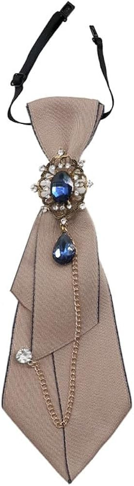Adjustable Ties for Women Vintage Womens Tie with Crystal, Pre-Tied Neck Tie for Women Girls Part... | Amazon (US)