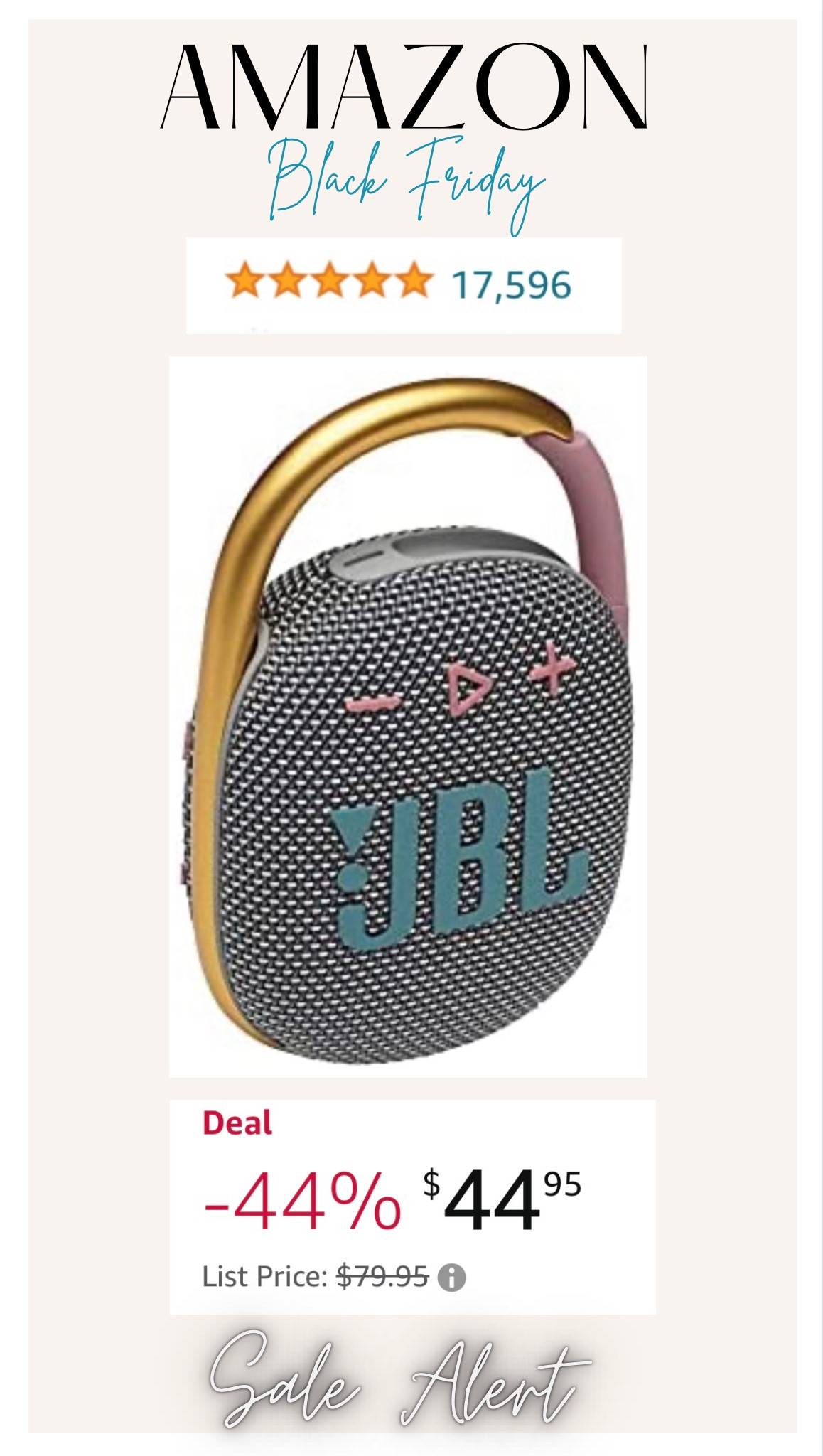 Black Friday deal! Clip on Bluetooth speaker almost half off 👏 Gift idea!

#LTKHoliday #LTKsalealert #LTKGiftGuide
