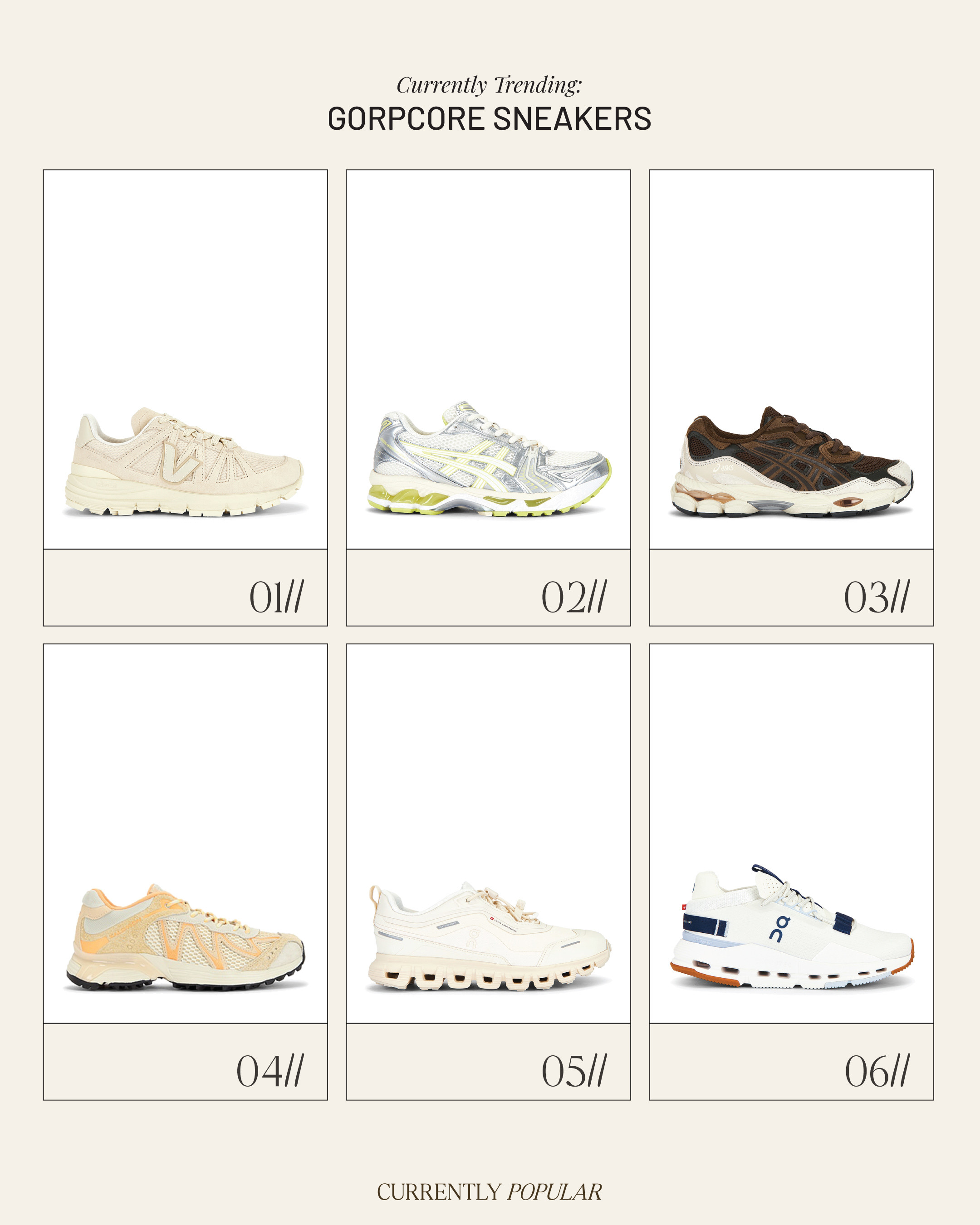 Currently Trending: Gorpcore Sneakers 

 #LTKgrwm #LTKootd #LTKSeasonal