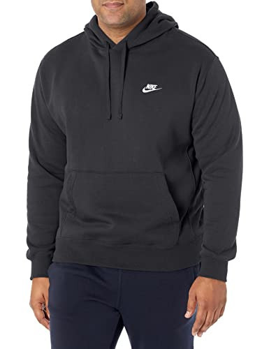 Nike Pull Over Hoodie, Black/Black/White, Small | Amazon (US)