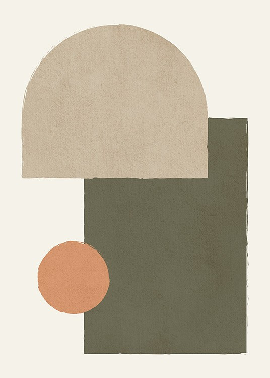 Earthy Geometrics No2 Print | Desenio