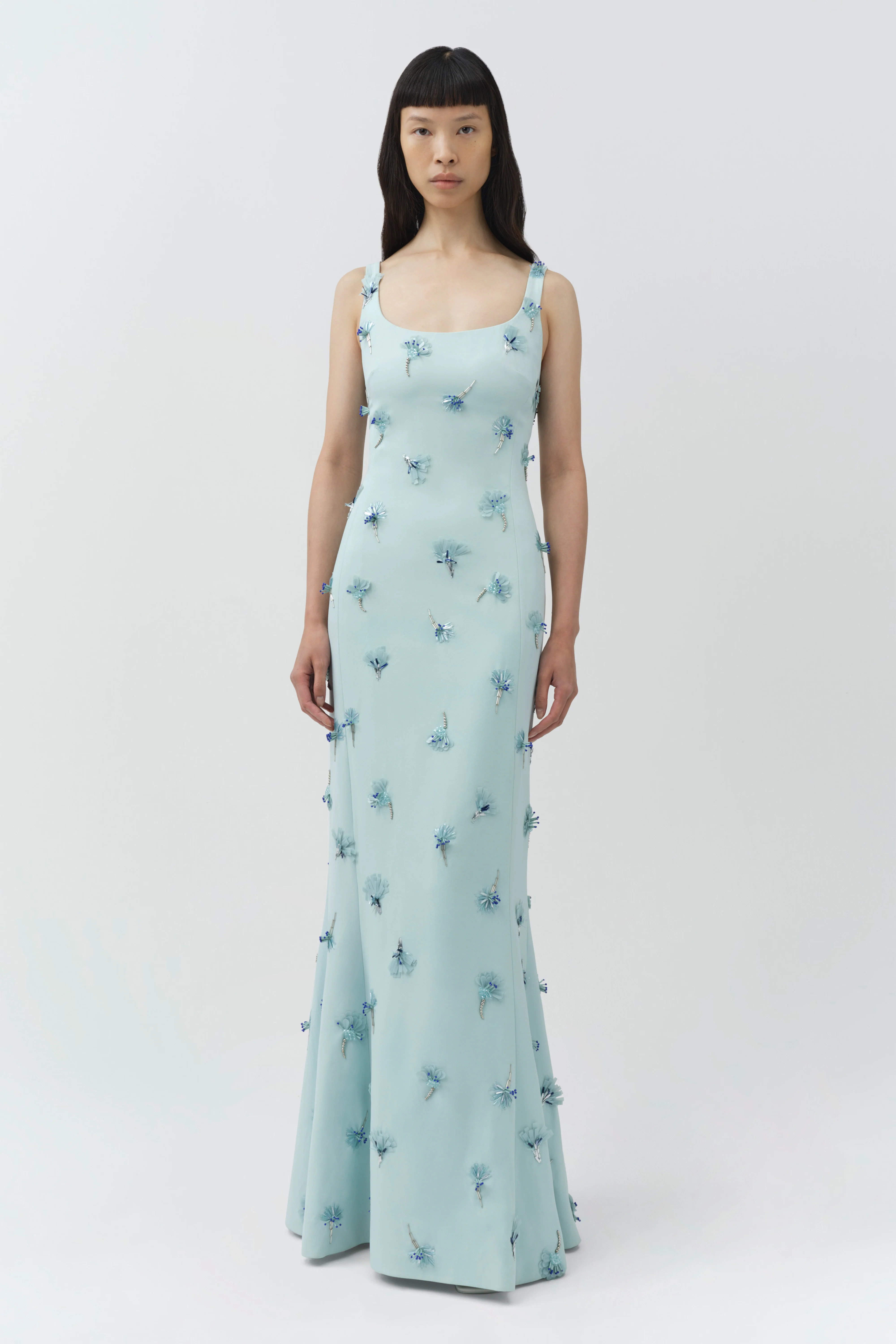 Briella Embellished Crepe Gown | Simkhai