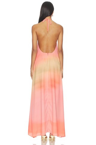 Rondine Maxi Dress in Coral Reef | Revolve Clothing (Global)