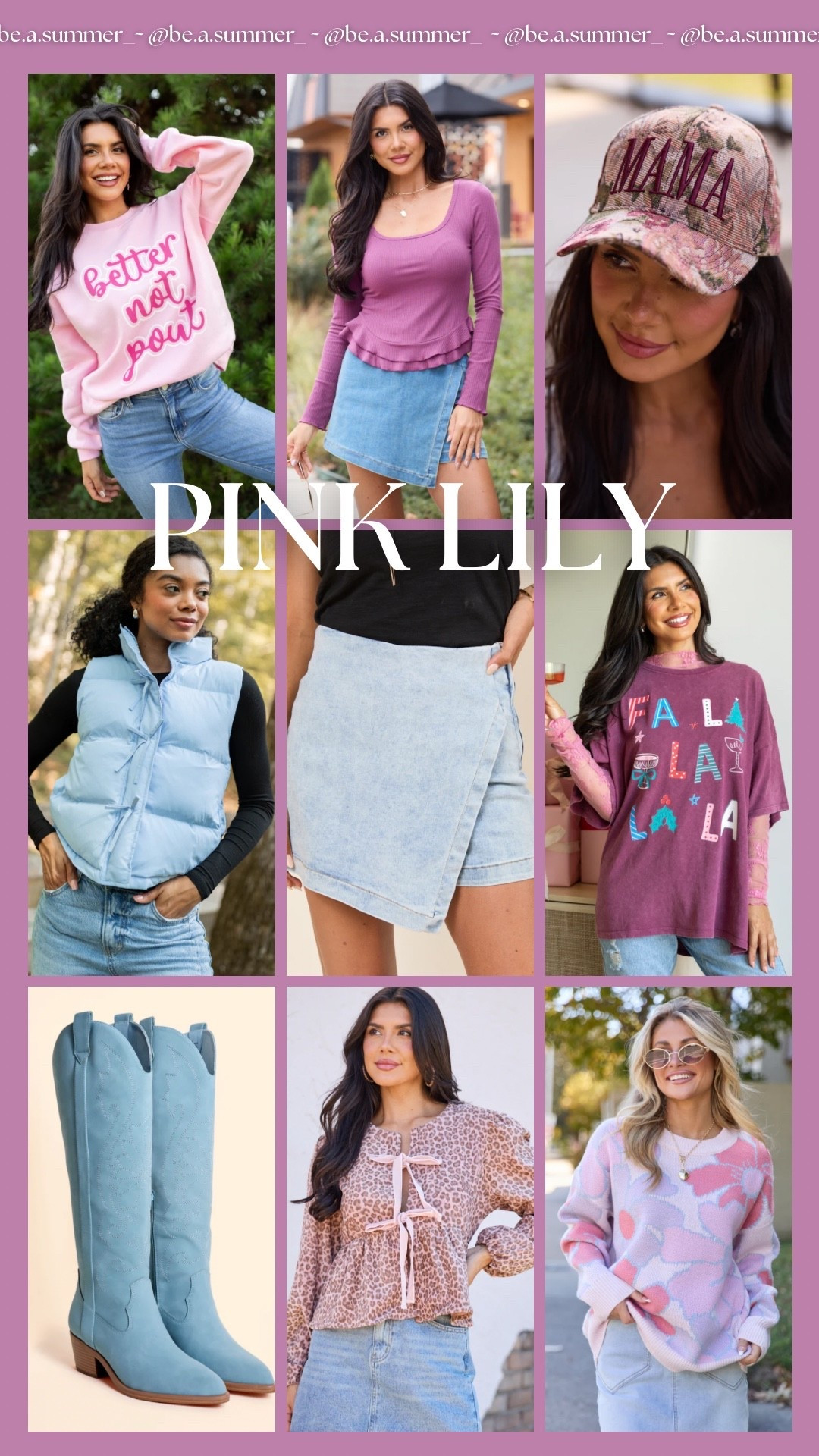 Pink Lily — 40% off everything! 🩷✨

HOC / summer / Beasummer / fall / style 