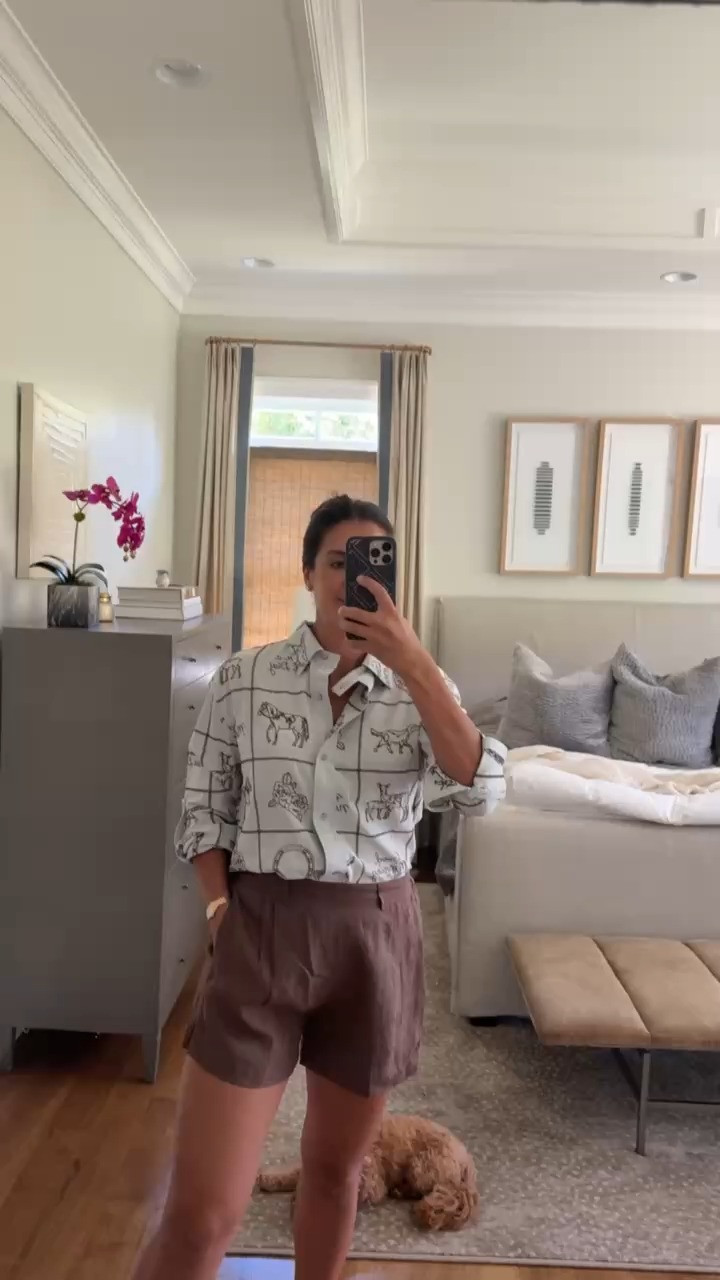 Found a super similar top from Amazon!

TTS: M

Shopbop, vitamin a, linen shorts, rodeo shirt, summer outfit, cma fest outfit, stage coach, country outfit inspo women’s, Grace white

#LTKootd #LTKgrwm #LTKSeasonal