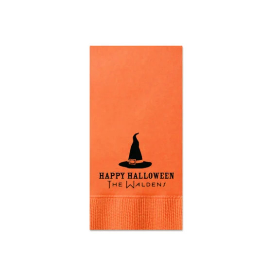 Happy halloween napkins Happy Halloween guest towels | Etsy | Etsy (US)