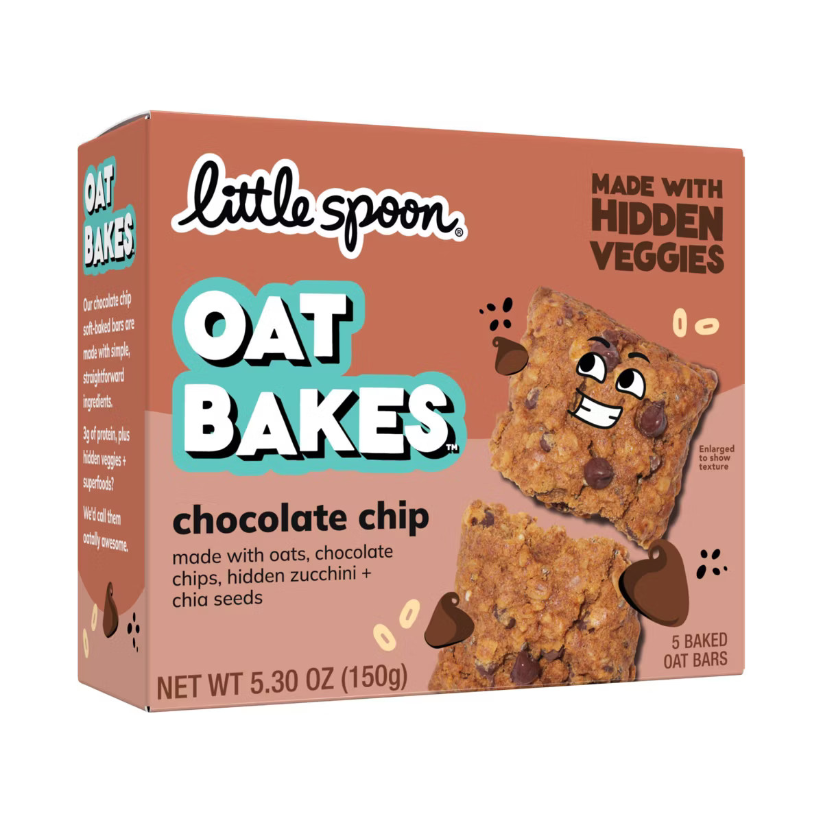 Little Spoon Chocolate Chip Baked Oat Bakes Bar Kids' Snacks - 5.3oz/5ct | Target