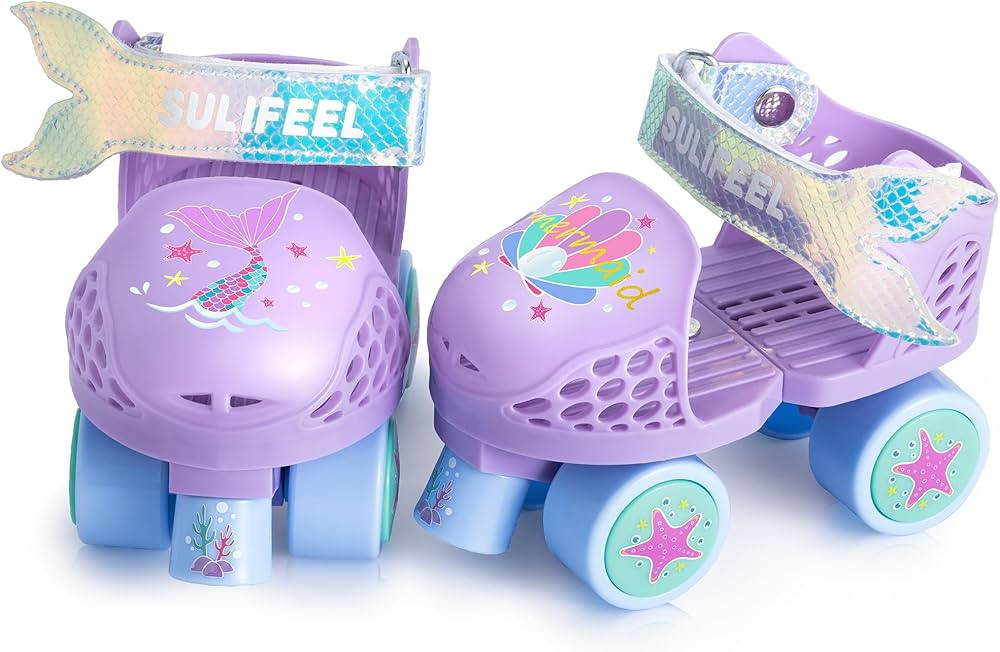 SULIFEEL Kids Adjustable Quad Roller Skates,Toddler Beginner Roller Skates for Girls and Boys Age... | Amazon (US)