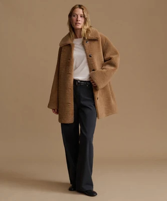Jenni Kayne Women's Shearling Aurora Coat Size Medium | Jenni Kayne