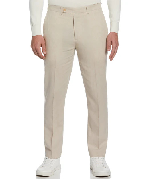 Slim Fit Linen Blend Suit Pant | Perry Ellis