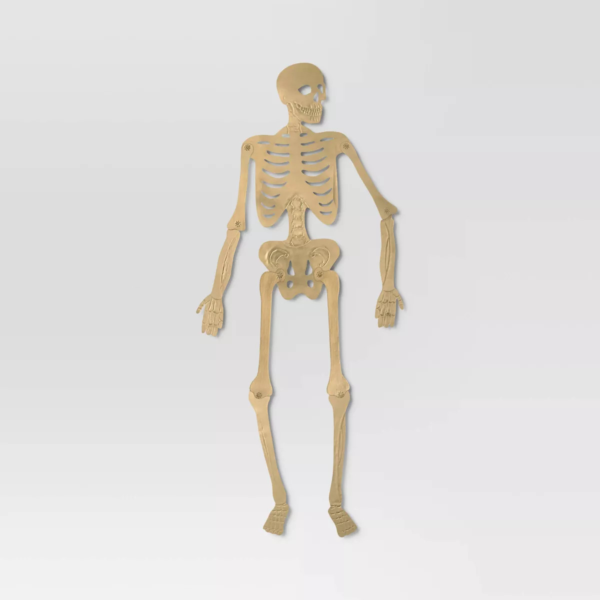 Posable Halloween Skeleton Wall Hanging Gold - Threshold™ | Target