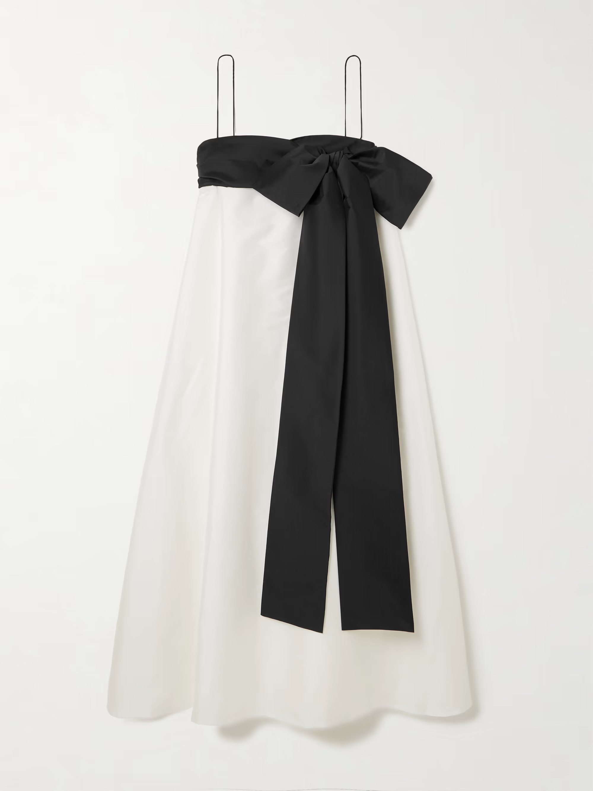 Bailey two-tone bow-embellished taffeta midi dress | NET-A-PORTER (UK & EU)
