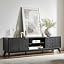 OKD 70" Mid Century Modern Fluted TV Stand w/ 2 Soft Close Door,Natural Oak | Entertainment Cente... | Amazon (US)