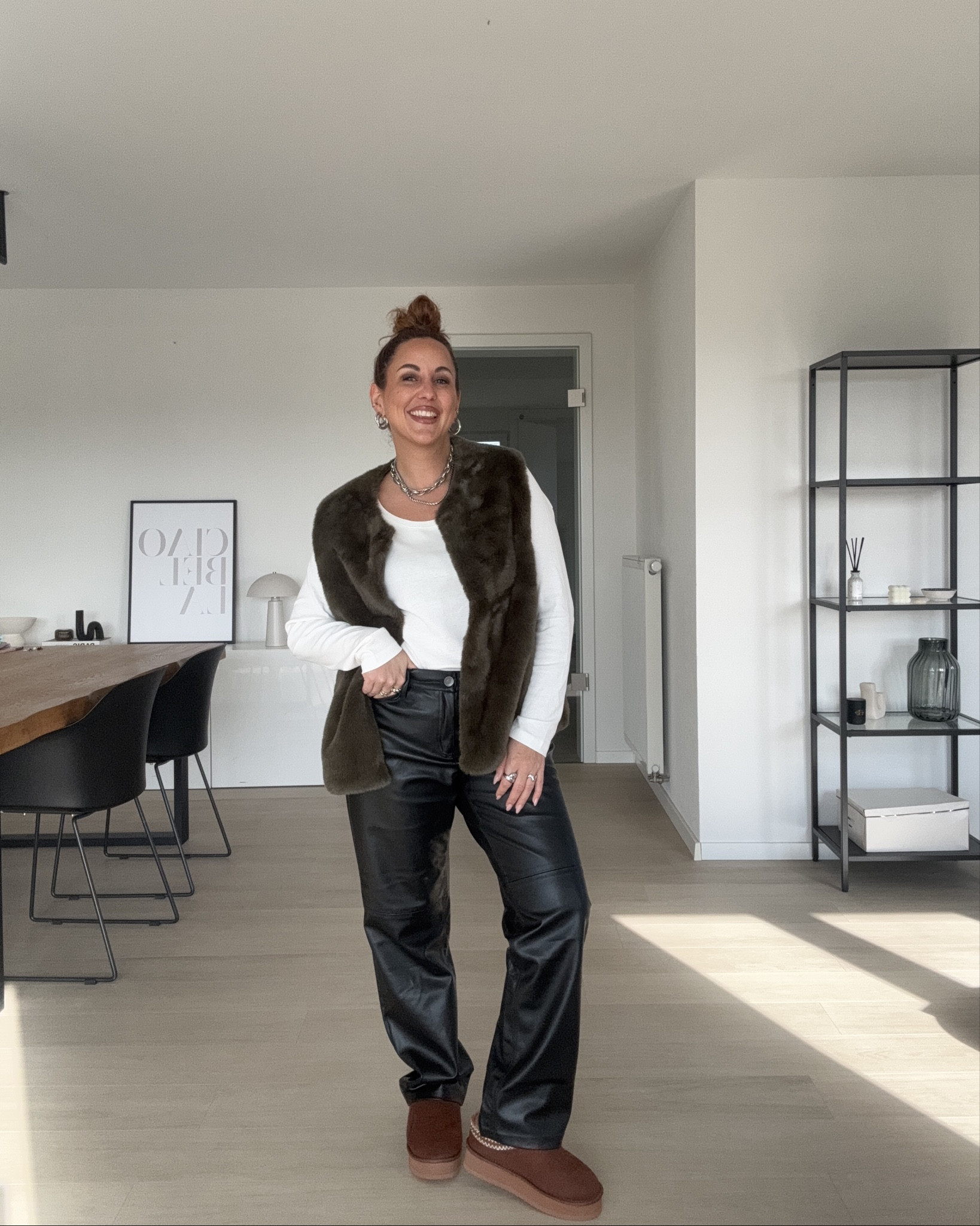 HERBSTLOOK mit Fellweste