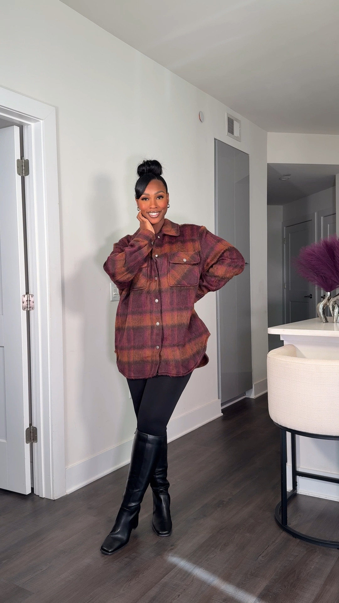 These pieces from Walmart are so cute 😍🤭 It’s giving comfy with the flannels and grown women in the sweater dress 😮‍💨✨ ALL UNDER $30 
•
Flannel✨0X  (*its promoted for plus size but I purchased in 0X for an oversized dress look)
Dress✨ Medium (could have done a small)
Leggings✨Small
#FallFashion #WalmartFashion