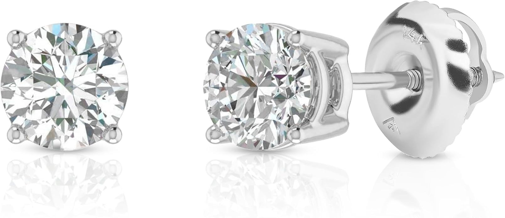 Amazon Essentials 0.25 to 1 Carat IGI Certified Solitaire Lab Grown Diamond Stud Earrings for Wom... | Amazon (US)