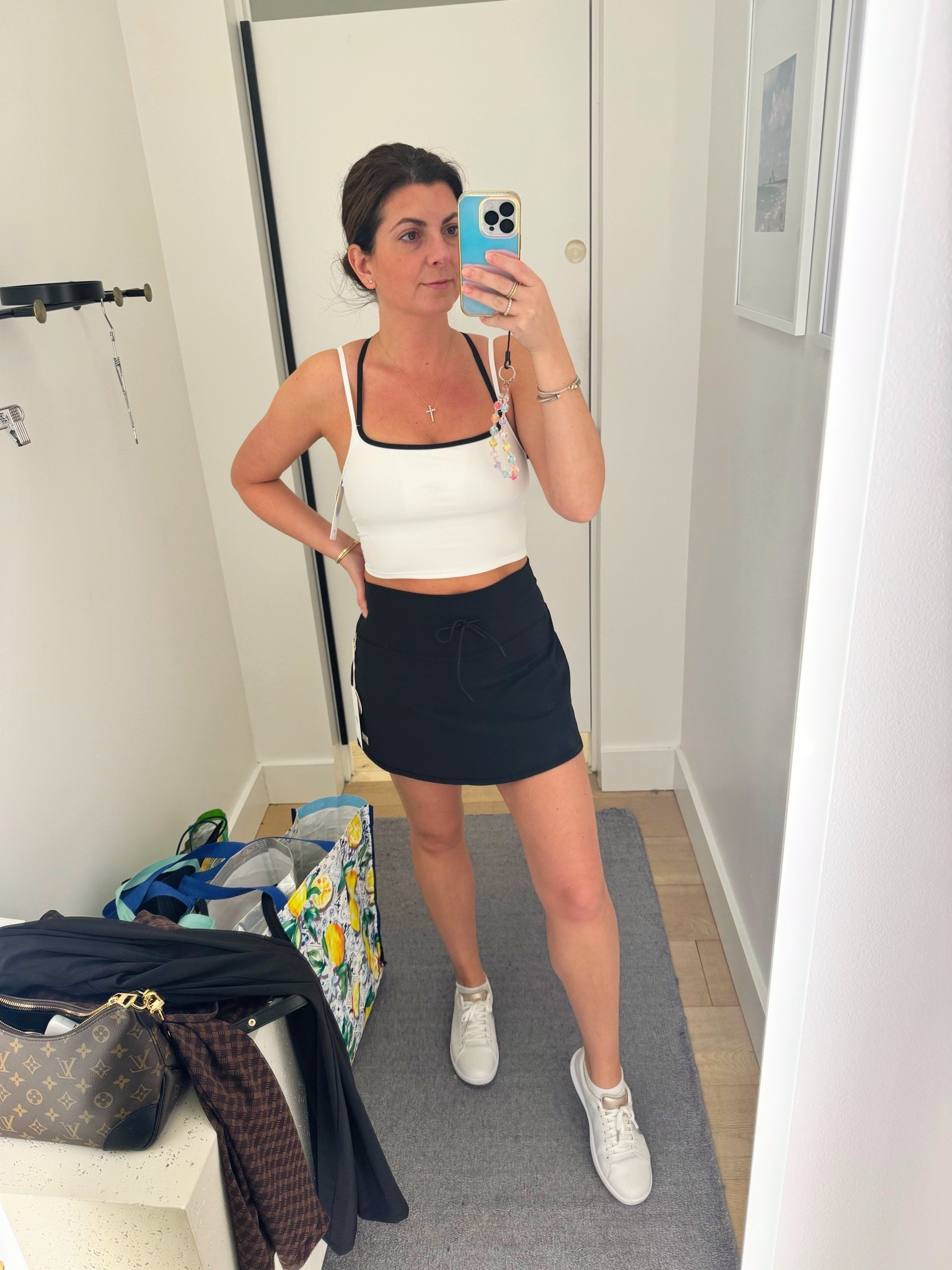 Summer wardrobe loading 🤍

First time shopping @Vuori US  in-store and now I get the hype. Picked up a few pieces I already know I’ll be wearing on repeat this summer.

I live for an effortless black & white look 🖤

Wearing a M top and S skirt.

#LTKmomlife #LTKActive #LTKootd