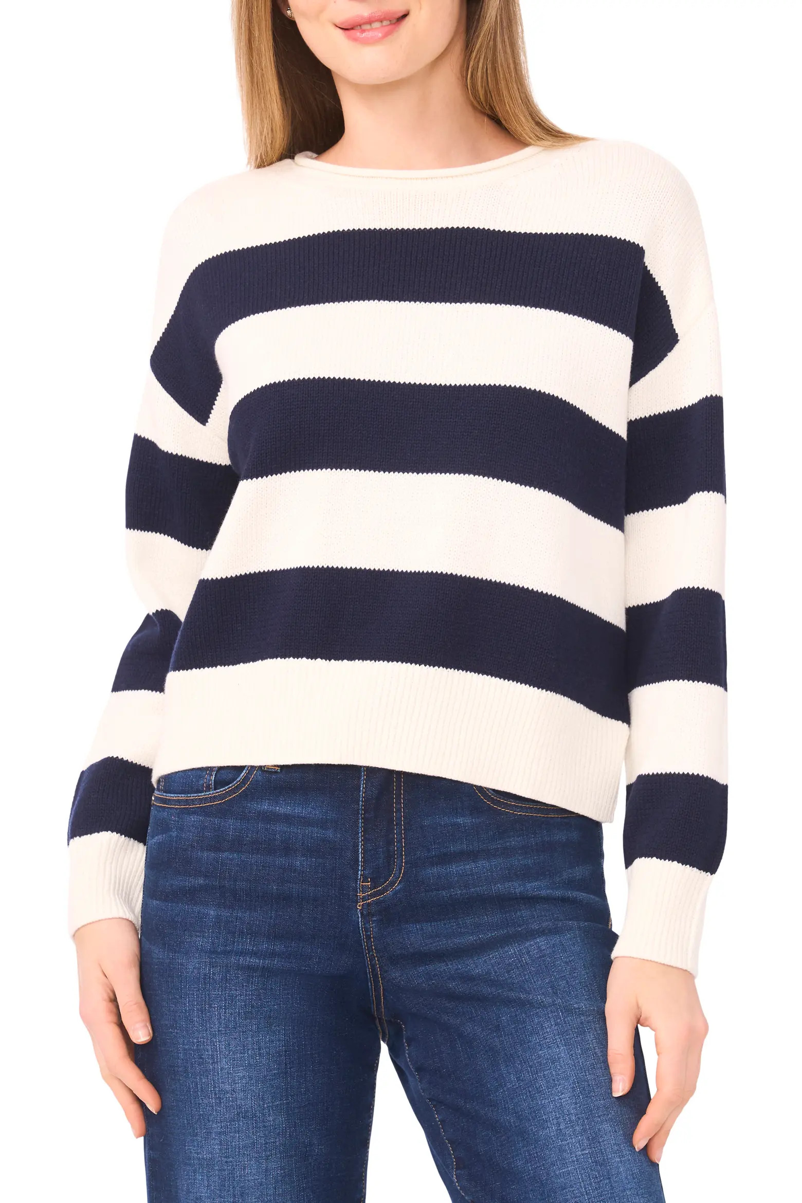 Stripe Roll Neck Sweater (Women) | Nordstromrack | Nordstrom Rack