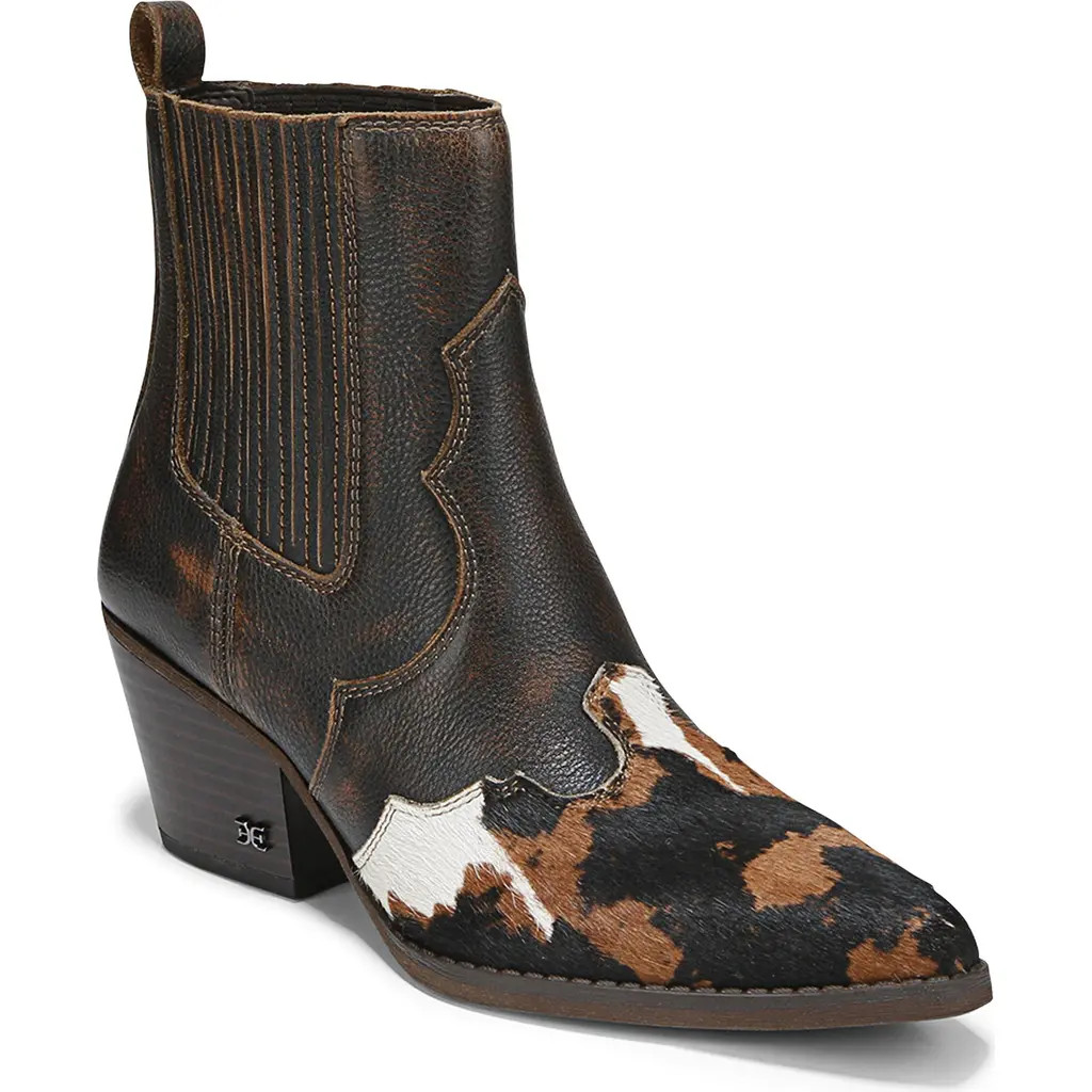 Sam Edelman West Bootie in Brown Multi at Nordstrom, Size 5 | Nordstrom
